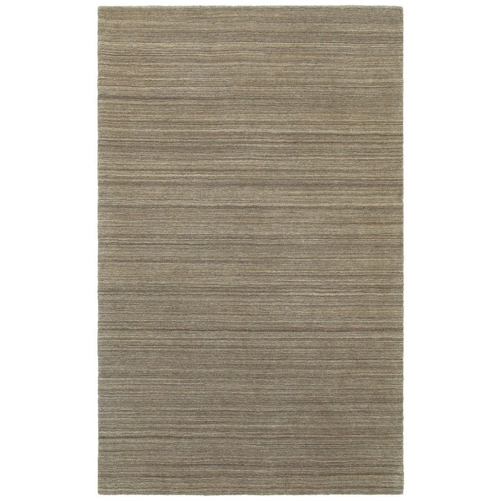 3’ X 8’ Two-Toned Brown And Beige Indoor Runner Rug