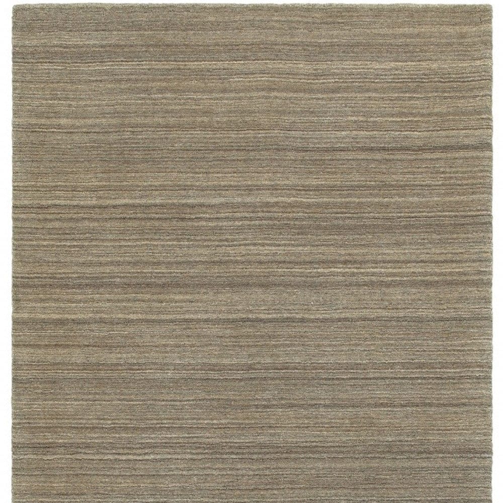 3’ X 8’ Two-Toned Brown And Beige Indoor Runner Rug