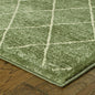 4’ X 6’ Gray And Ivory Diamond Indoor Area Rug