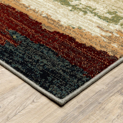 2’ X 8’ Modern Abstract  Indoor Runner Rug