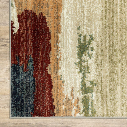 2’ X 8’ Modern Abstract  Indoor Runner Rug