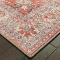 2’X3’ Red And Gray Oriental Scatter Rug