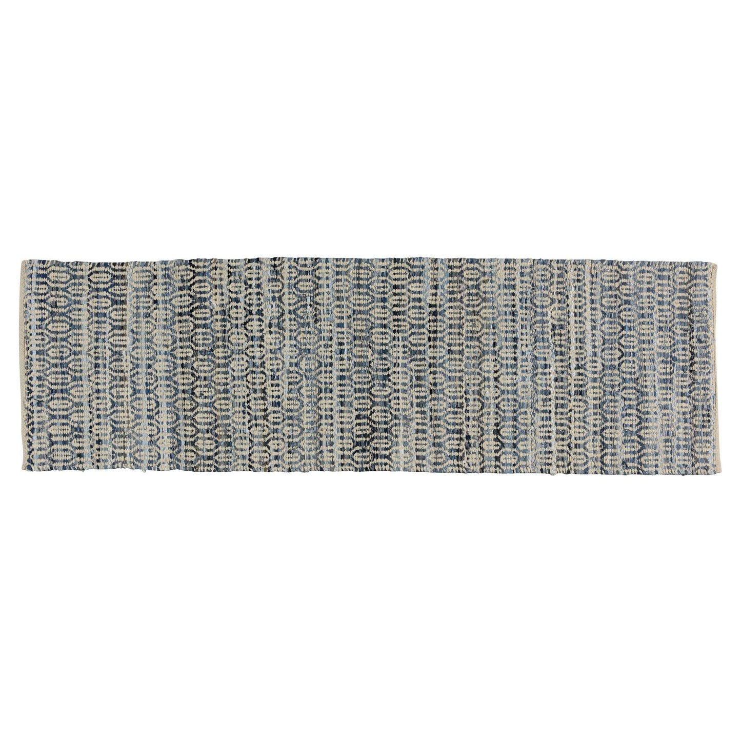5’ X 8’ Blue And Gray Ogee Area Rug