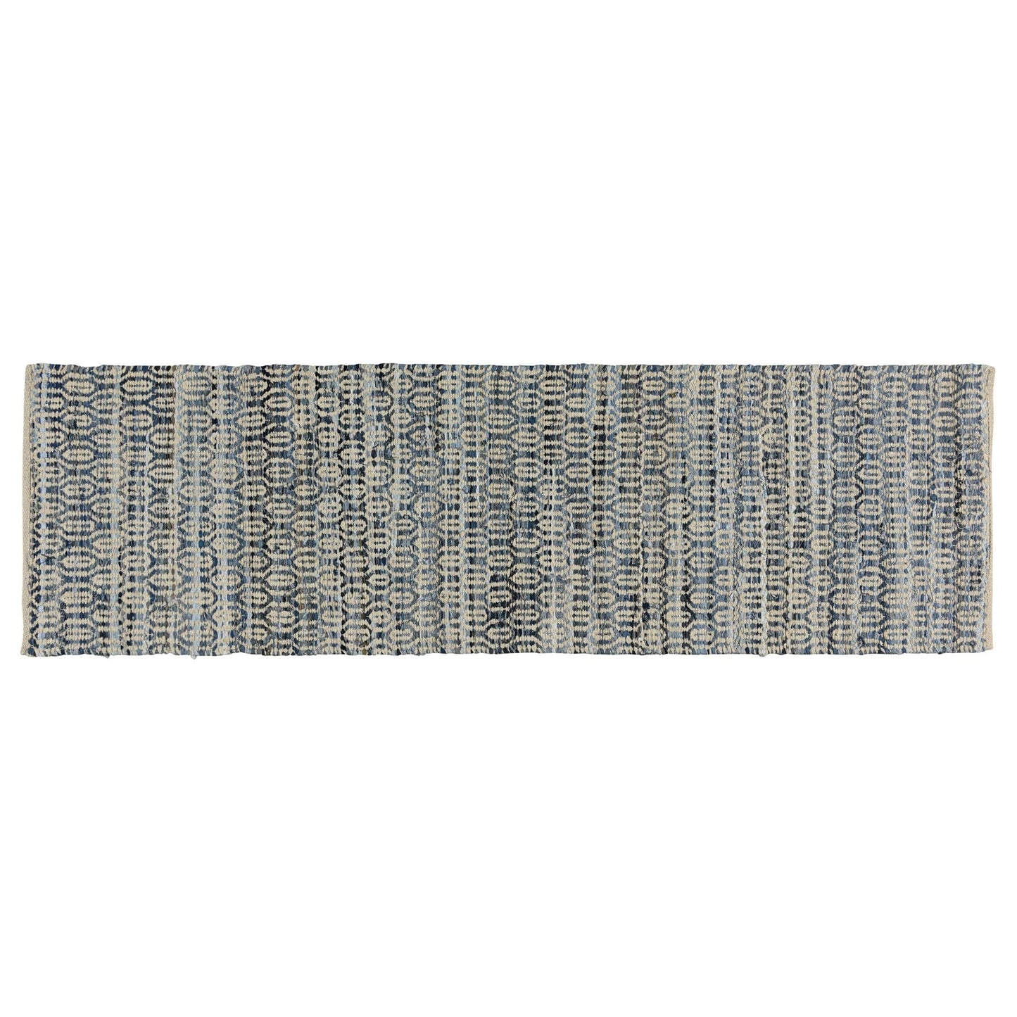 5’ X 8’ Blue And Gray Ogee Area Rug