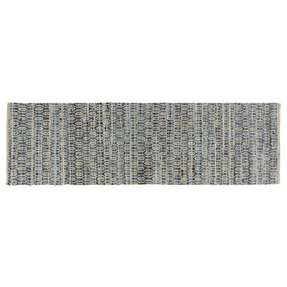 5’ X 8’ Blue And Gray Ogee Area Rug