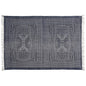 4’ X 6’ Blue And Ivory Batik Area Rug