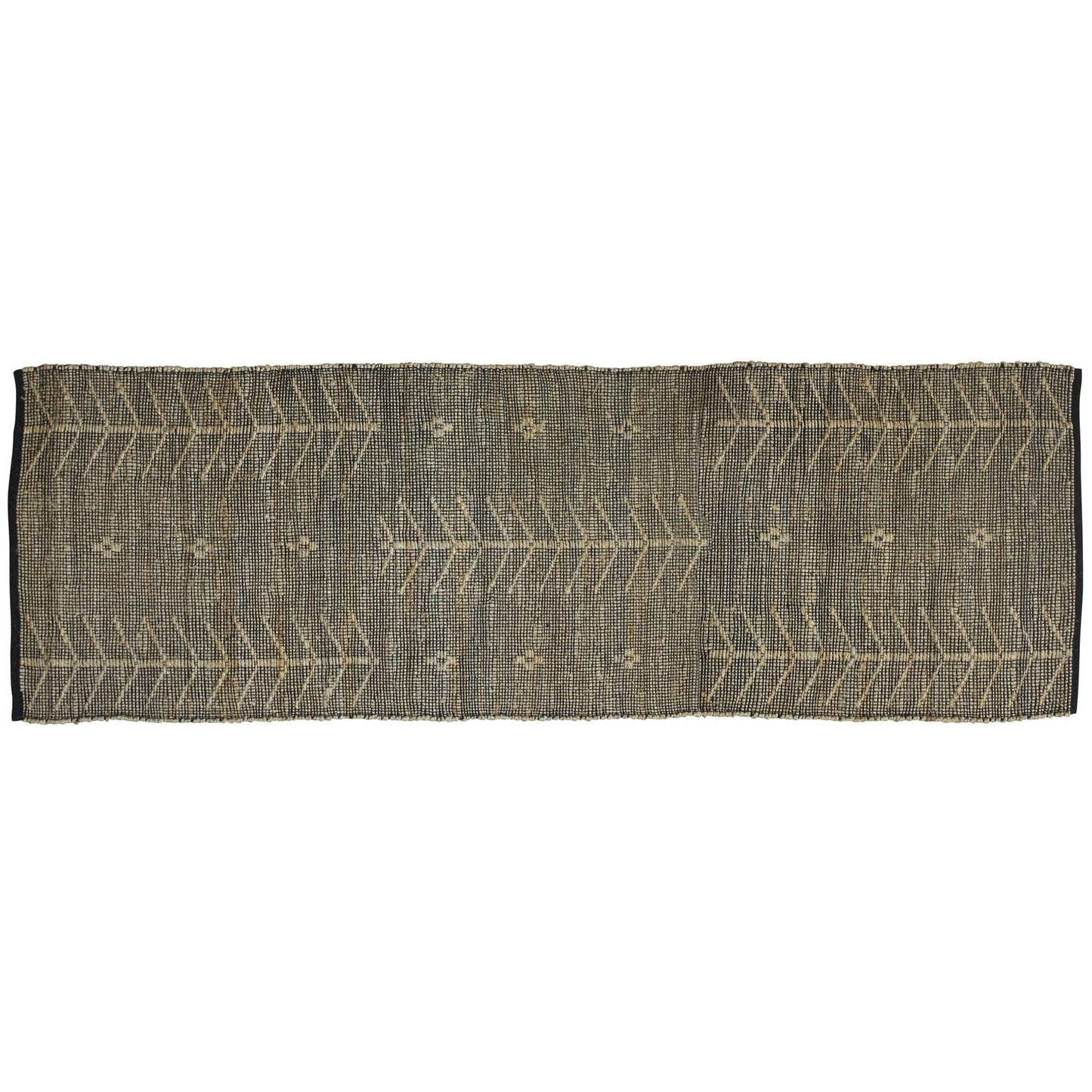 4’ X 6’ Black Distressed Tribal Area Rug