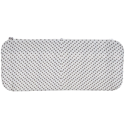 Dark Brown And White Rattan Bench