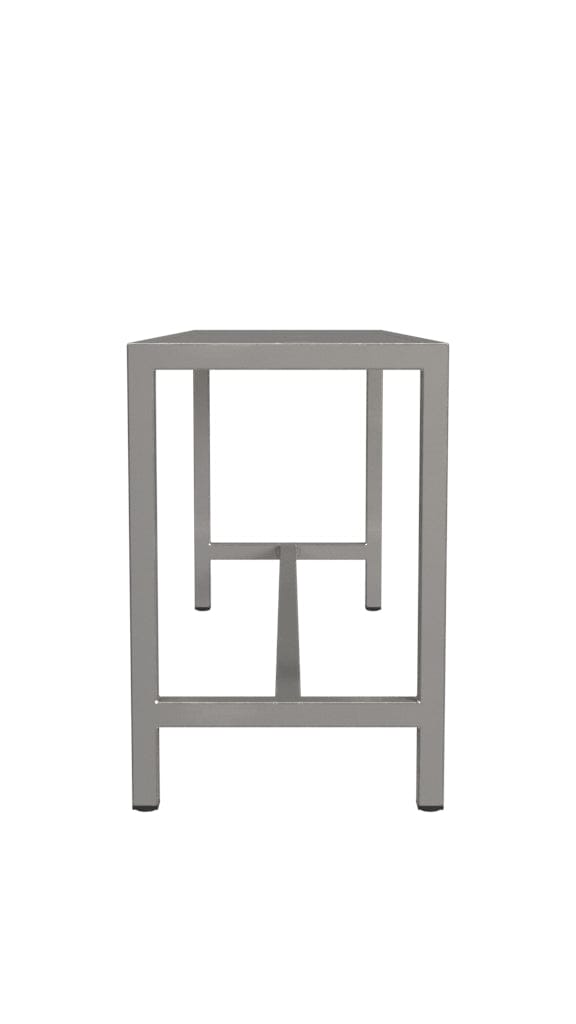 Sleek Modern Brushed Nickel Bench