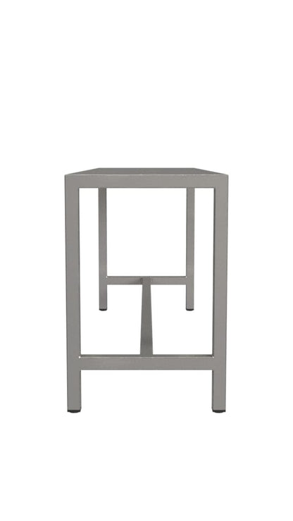 Sleek Modern Brushed Nickel Bench