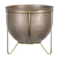Petite Bronze And Gold Metal Plant Pot