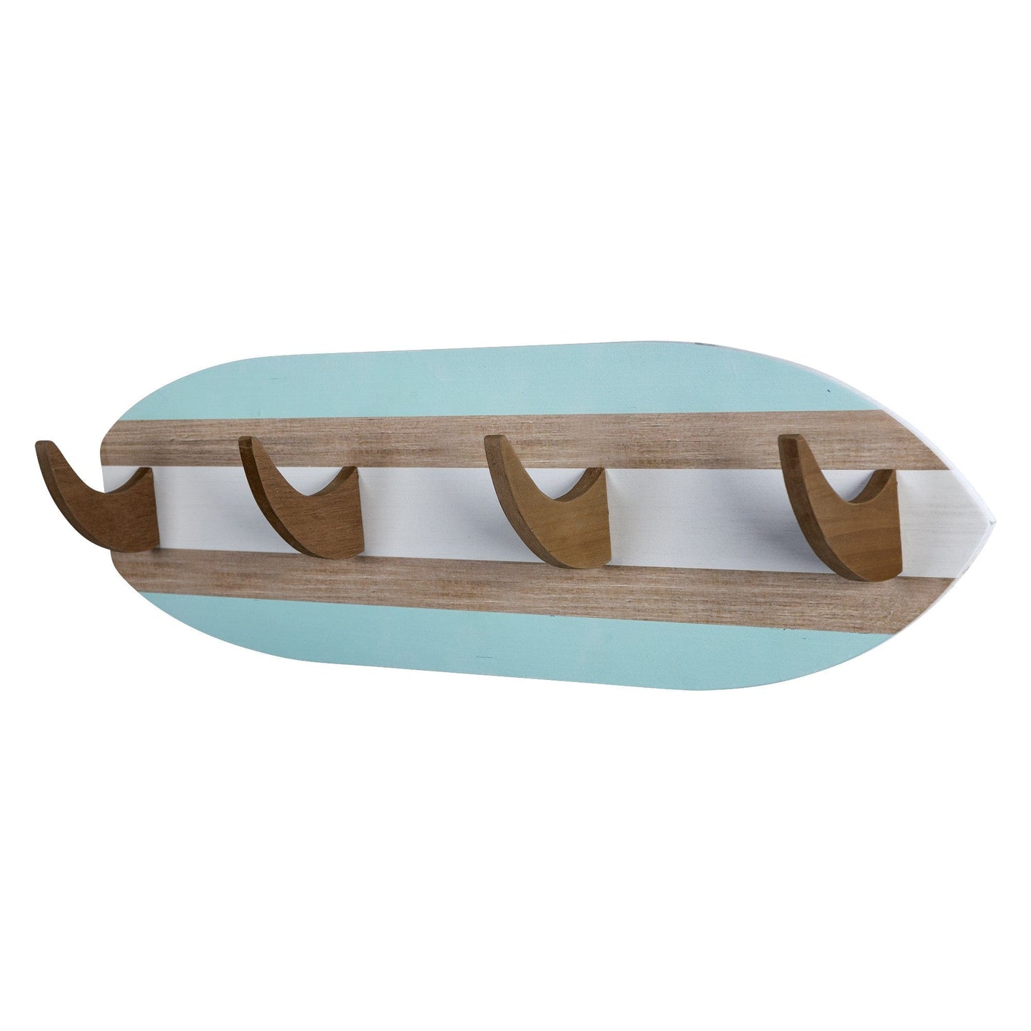 Surfboard Shaped Wall Hooks