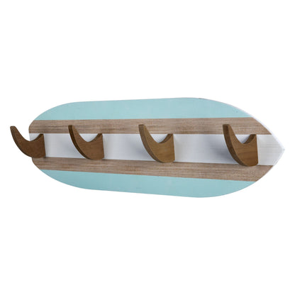 Surfboard Shaped Wall Hooks