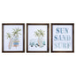 Set Of Three Beach Themed Wall Art