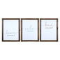 Set Of 3 Wooden Brave Calm Kind Wall Frame Decor