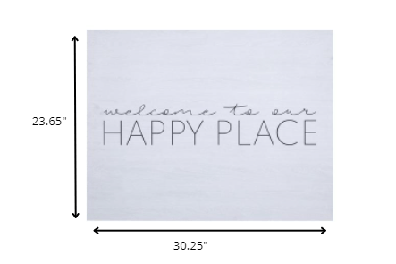 Welcome To Our Happy Place Wall Art