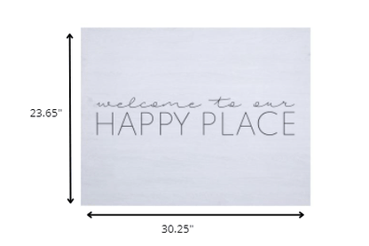 Welcome To Our Happy Place Wall Art