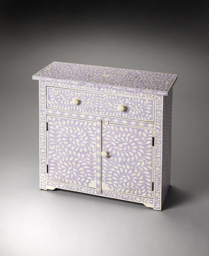 Vivienne Lavender Bone Inlay Console Chest