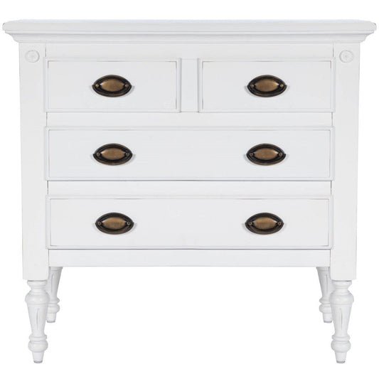 Easterbrook White 4 Drawer Chest