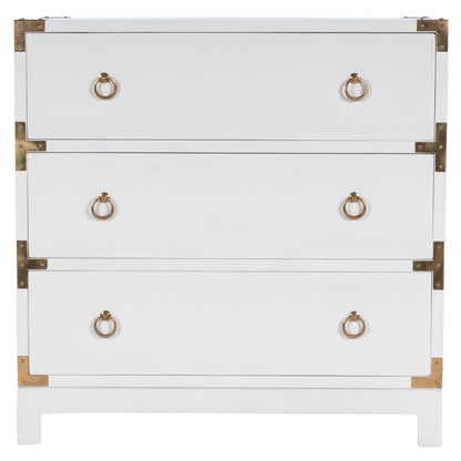 Forster Glossy White Campaign Chest