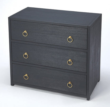 Lark Navy Blue 3 Drawer Chest