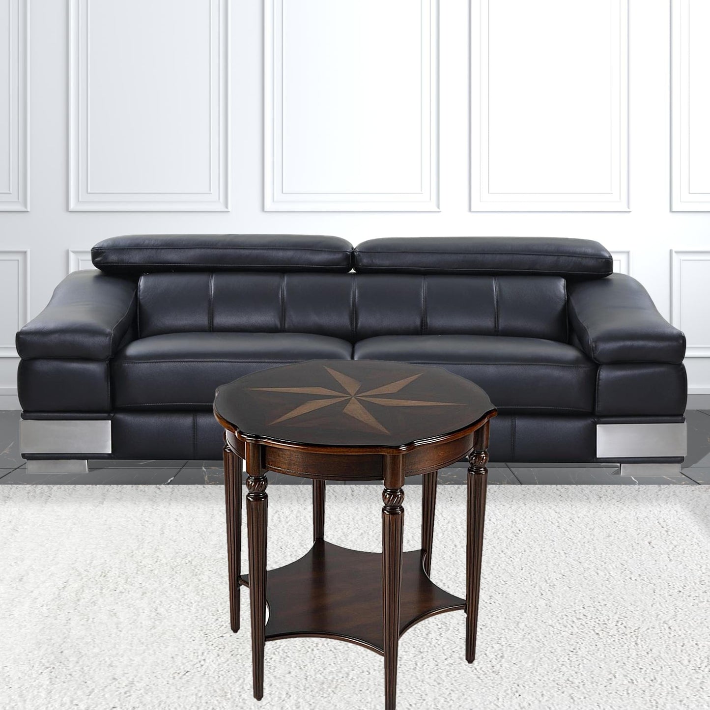 Traditional Cherry Accent Table