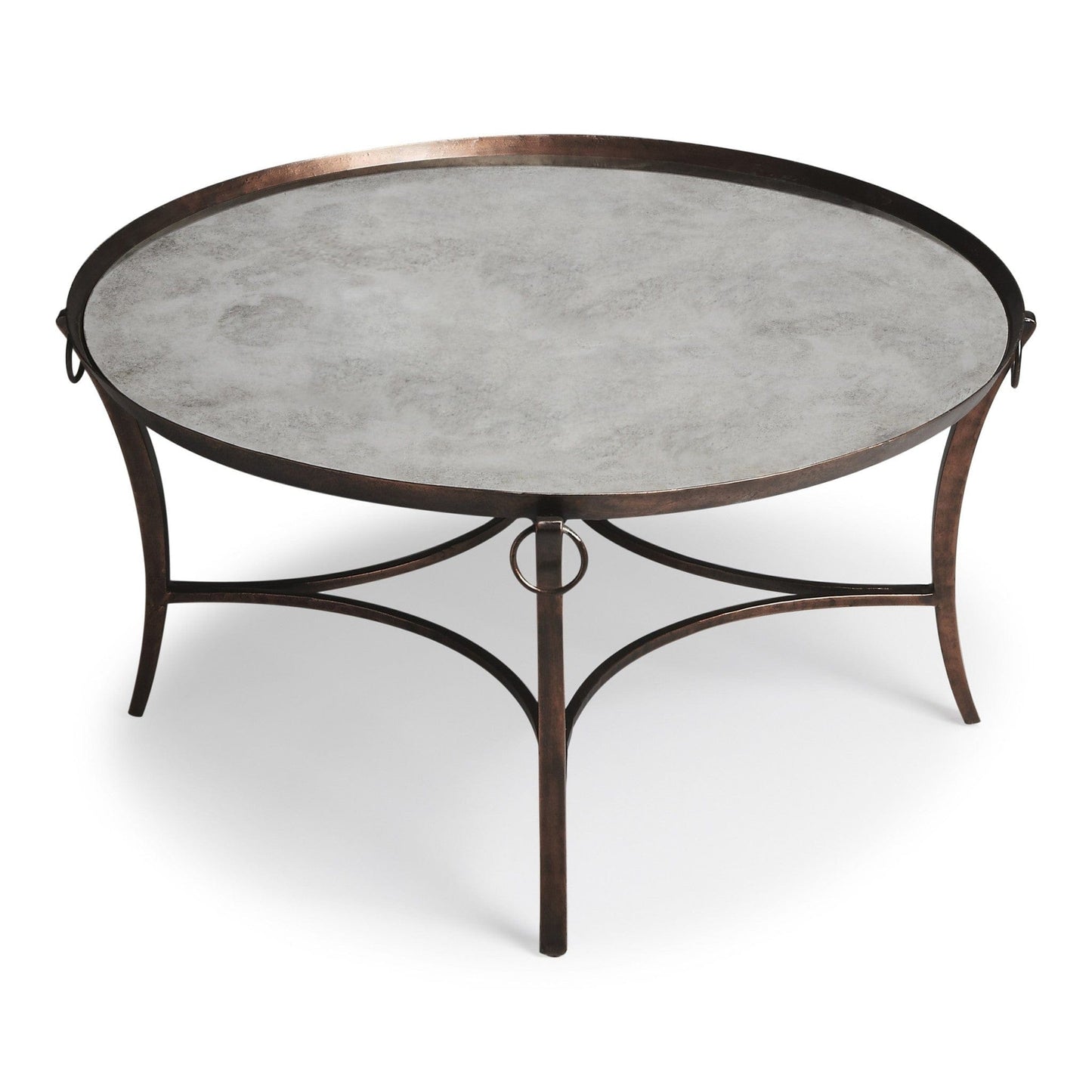 Metal And Mirrored Coffee Table