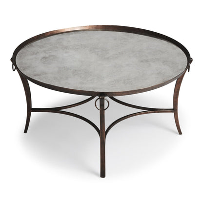 Metal And Mirrored Coffee Table