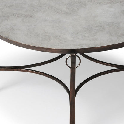 Metal And Mirrored Coffee Table