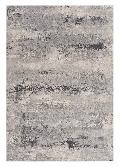 4’ X 6’ Gray Modern Abstract Area Rug