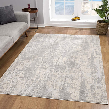 3’ X 5’ Gray Metro Modern Abstract Area Rug