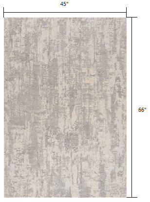 3’ X 5’ Gray Metro Modern Abstract Area Rug