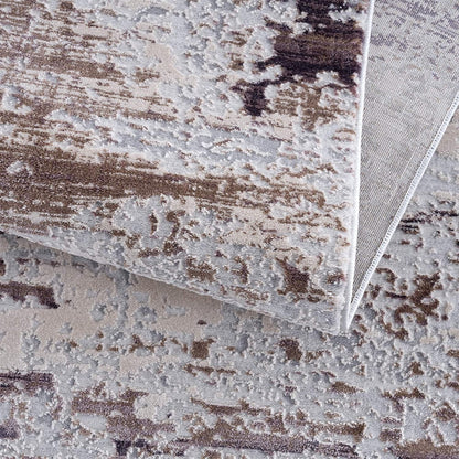 3’ X 5’ Violet Abstract Striations Area Rug