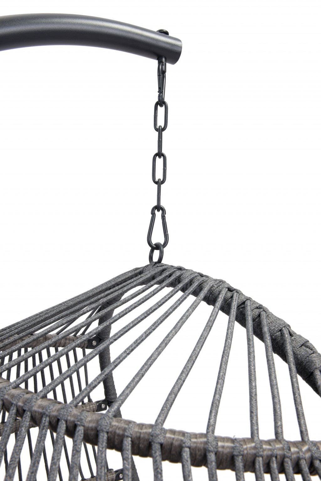 Basket Weave Gray Hanging Chair