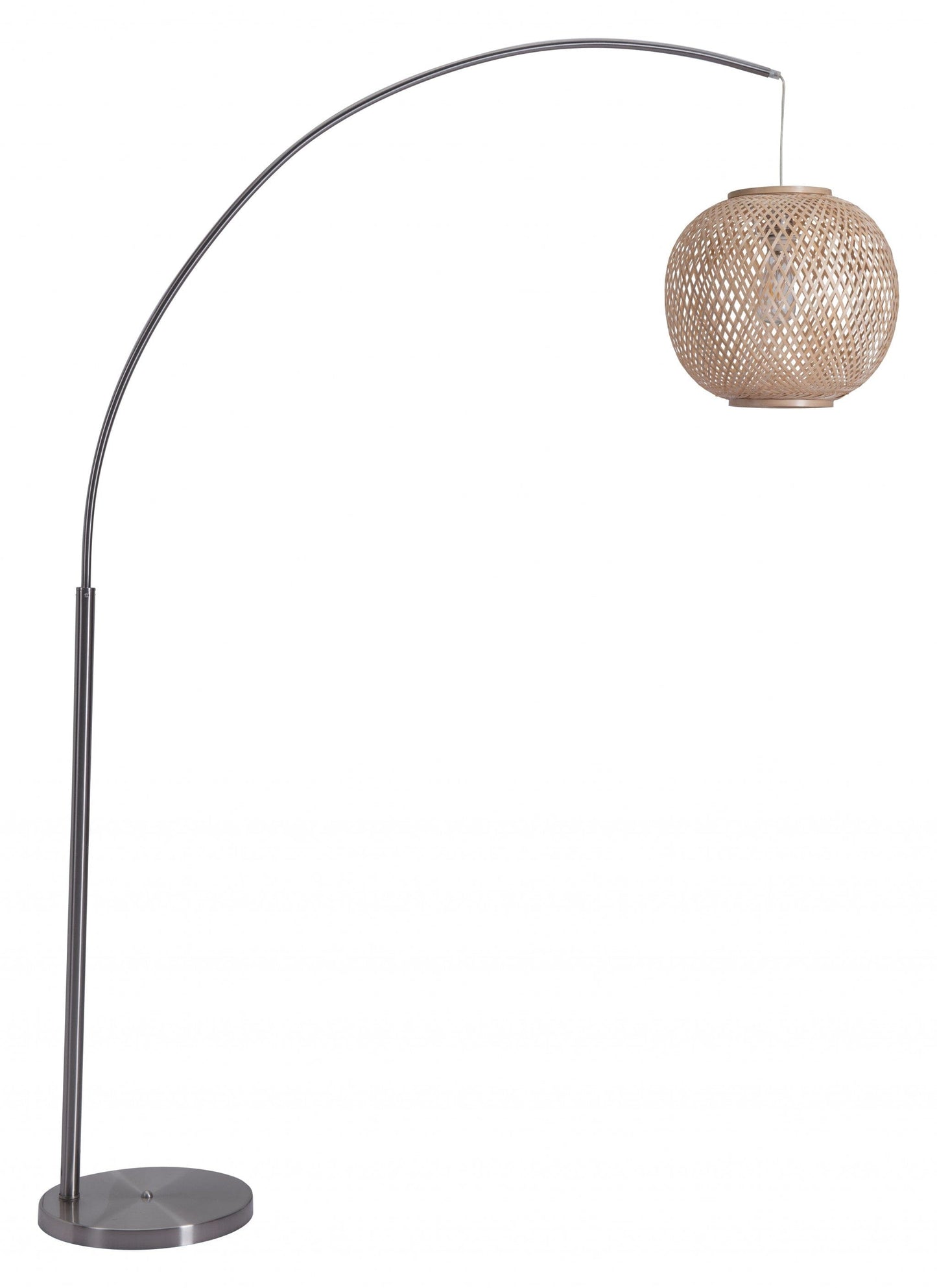 Natural Cozy Arching Floor Lamp
