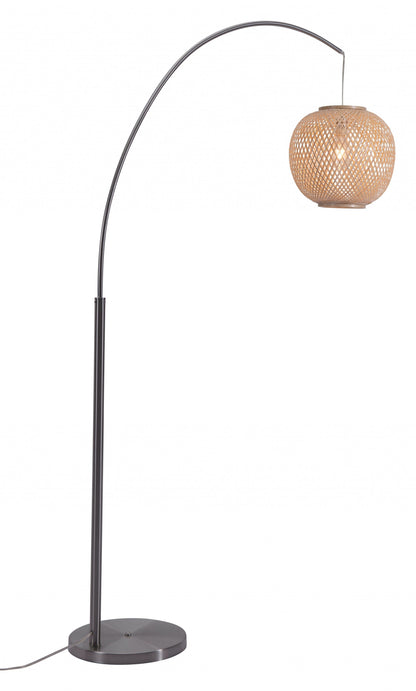 Natural Cozy Arching Floor Lamp