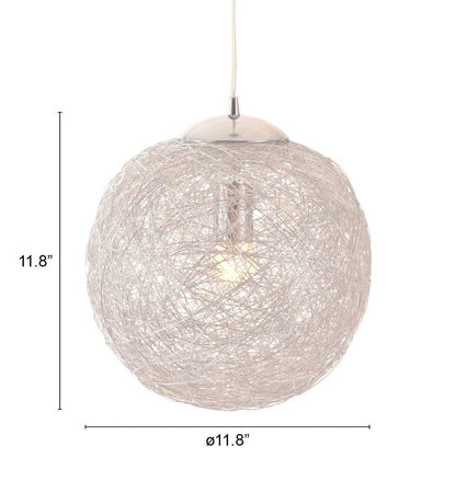 Modern Chrome Snowball Ceiling Lamp