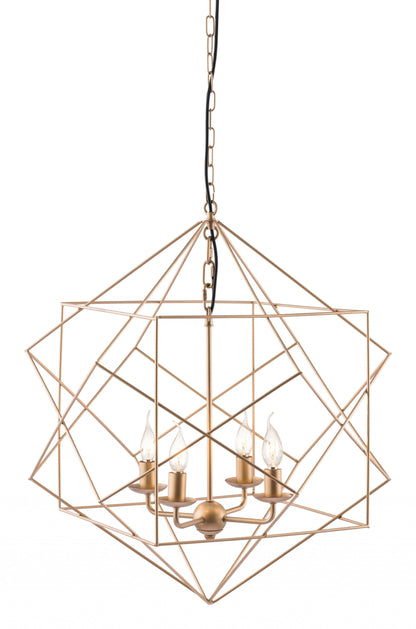 Gold Modern Geo Chandelier