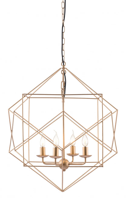 Gold Modern Geo Chandelier