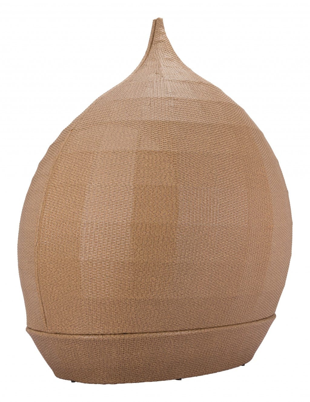 Teardrop Shaped Beige and Natural Daybed