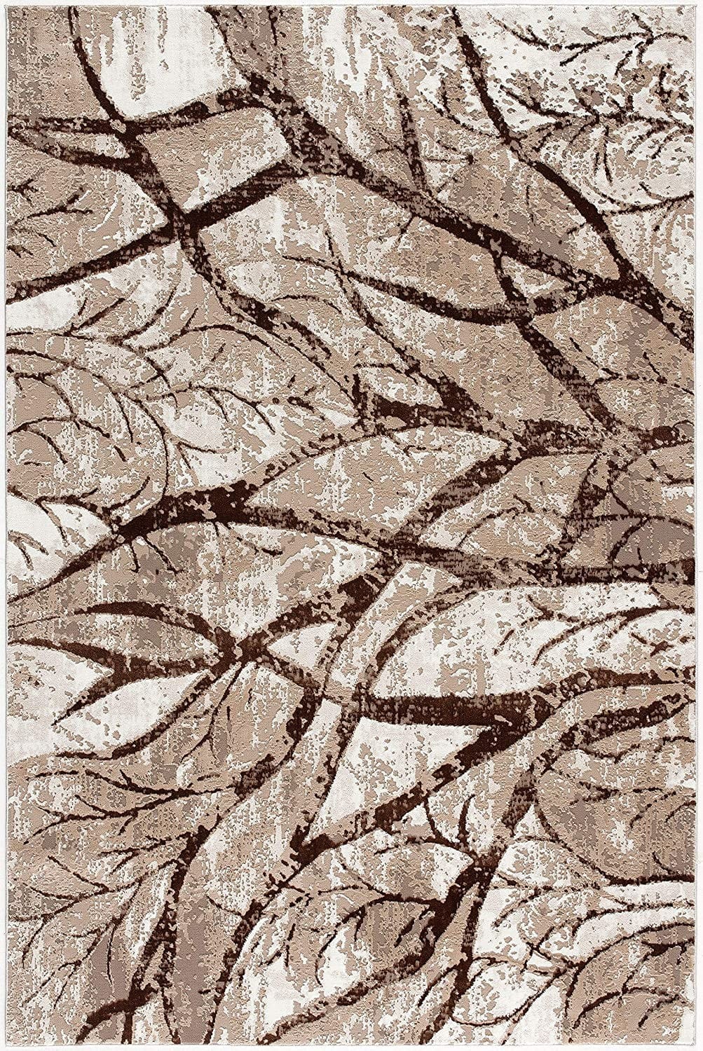 7’ X 10’ Brown Intricate Branches Area Rug