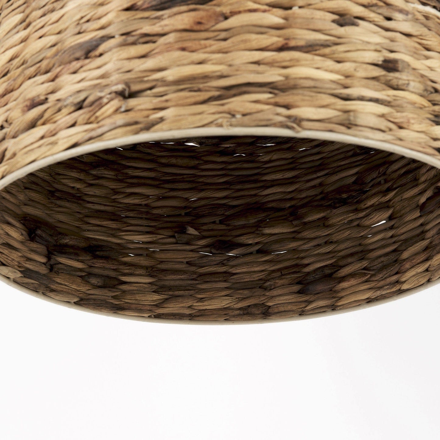 Brown Wicker Hanging Pendant Light