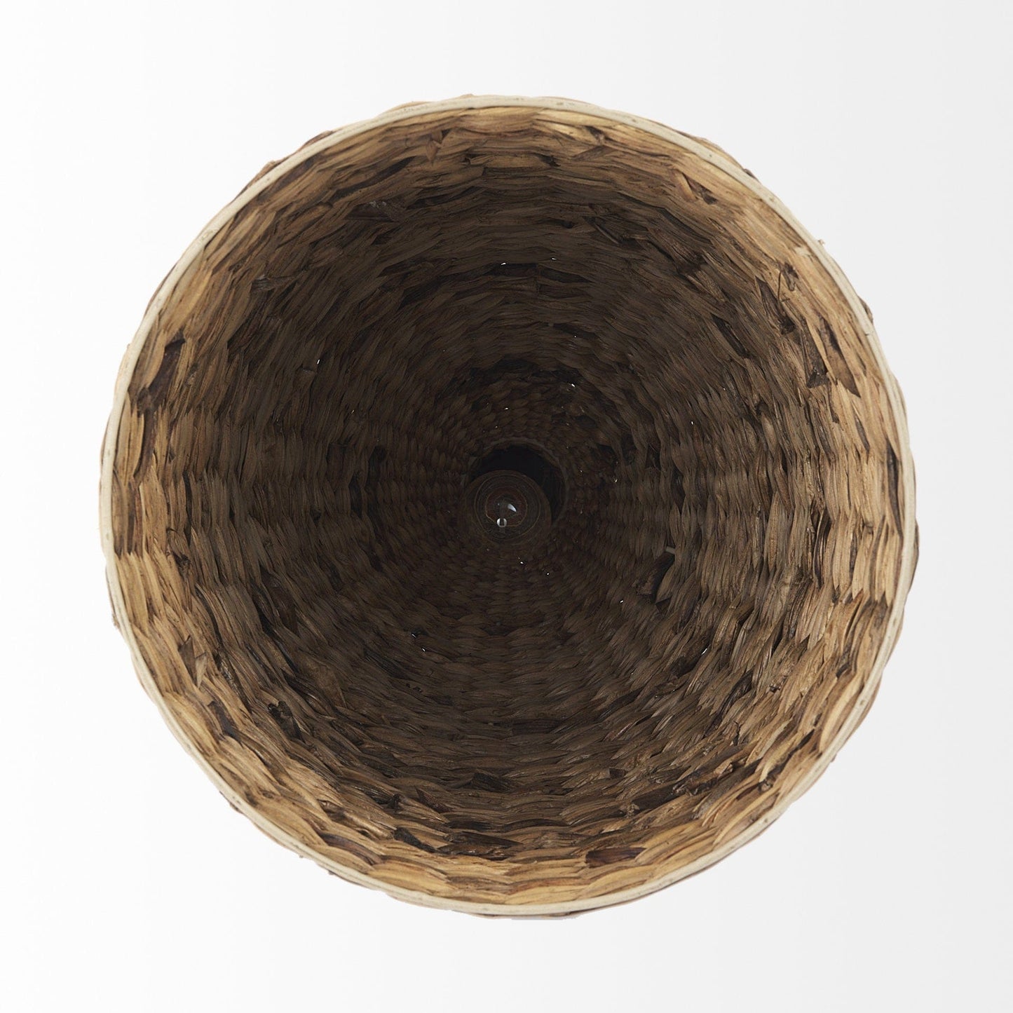 Brown Wicker Hanging Pendant Light