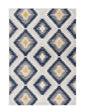 2’ X 10’ Blue And Gray Kilim Pattern Runner Rug