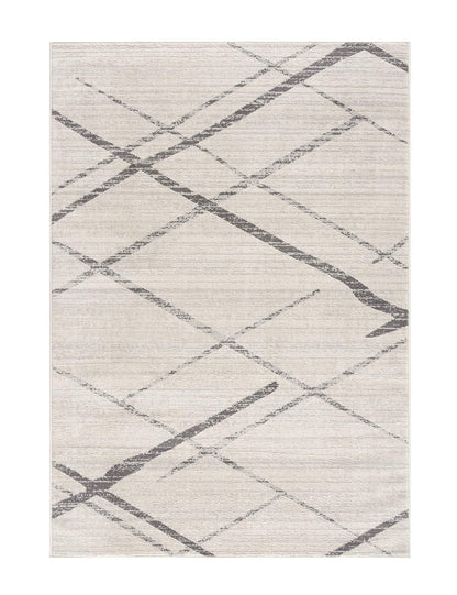 2’ X 10’ Gray Modern Abstract Pattern Runner Rug