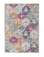 2’ X 10’ Rust Distressed Floral Runner Rug