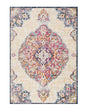 2’ X 10’ Cream Decorative Medallion Runner Rug