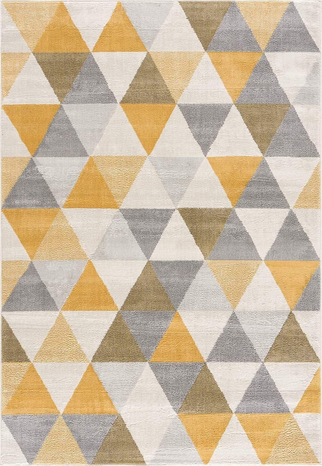 2’ X 10’ Yellow Triangular Lattice Runner Rug