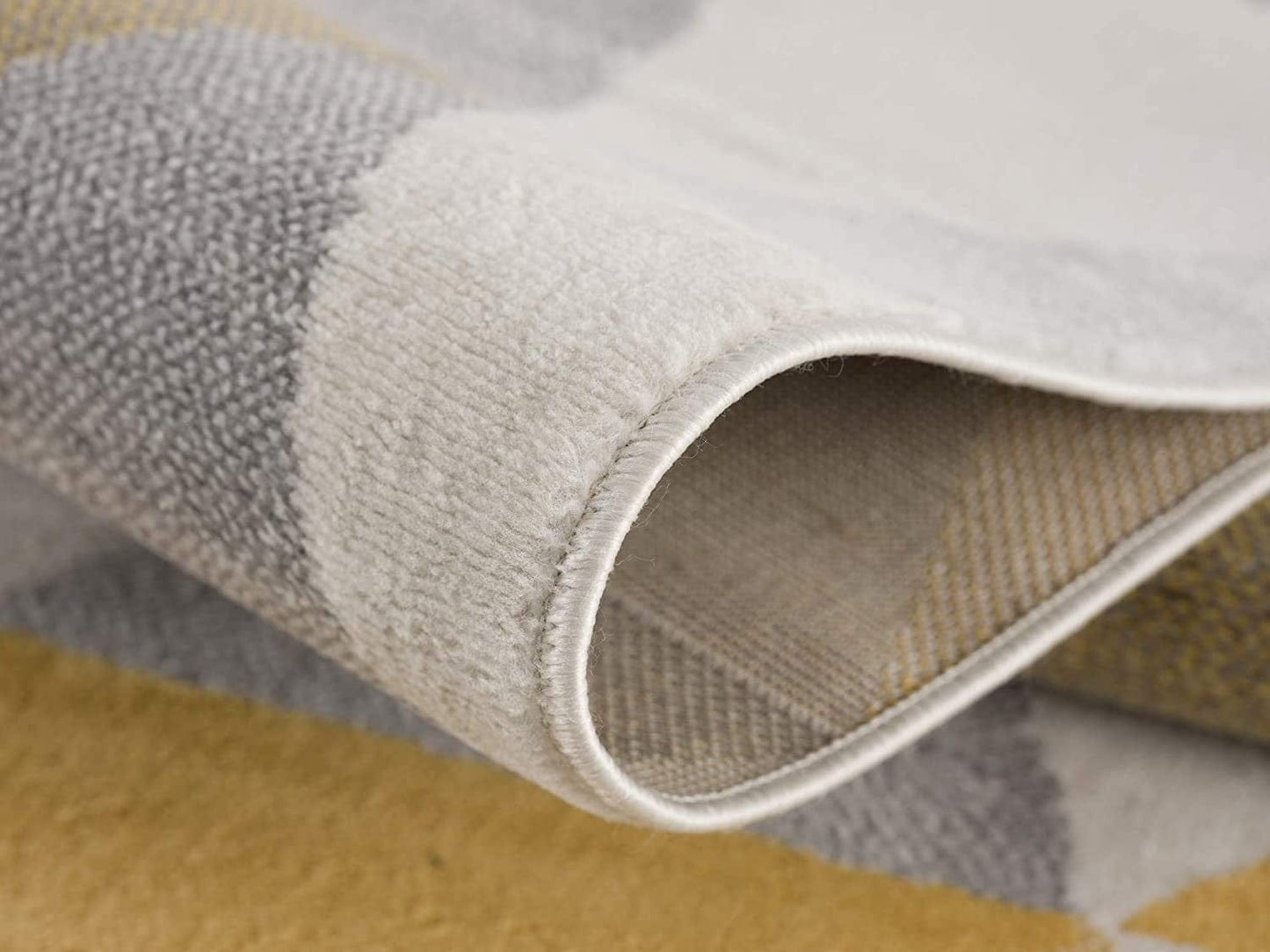 2’ X 10’ Yellow Triangular Lattice Runner Rug