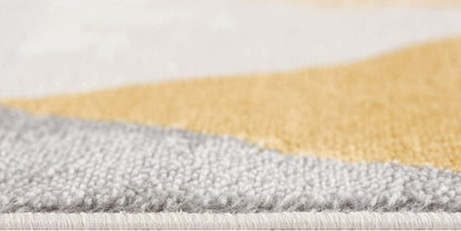 2’ X 10’ Yellow Triangular Lattice Runner Rug